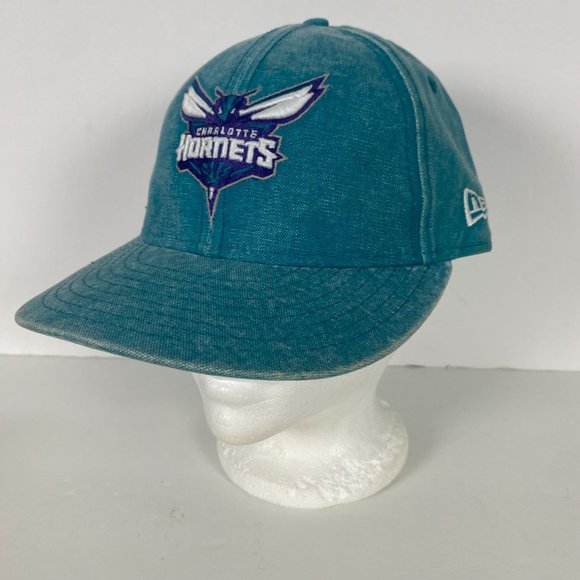 Charlotte Hornets New Era 59Fifty Low Profile Faded Hat NBA Mens Size 7 1/8 - Picture 2 of 8
